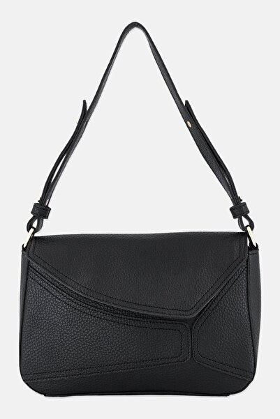 Lucky Bees Women Brand Logo Shoulder Bag, Black