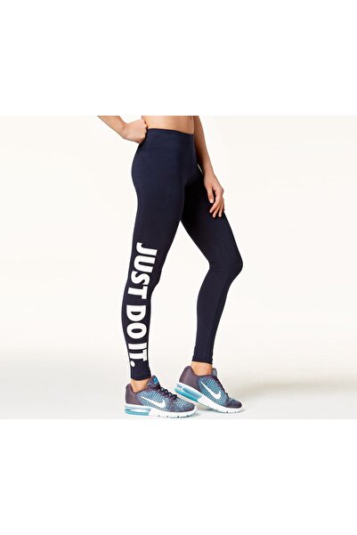 Nike Just Do It Dri,Fit Leggings, Obsidian and White