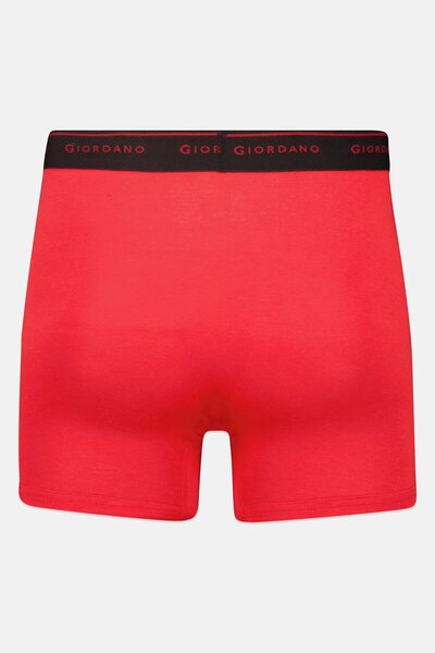 Giordano Men 2 Pieces Brand Logo Trunks, Multicolor