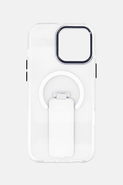 Levelo iPhone 16 Pro Max Morphix Magsafe Case With Grip And Stand, Transparent