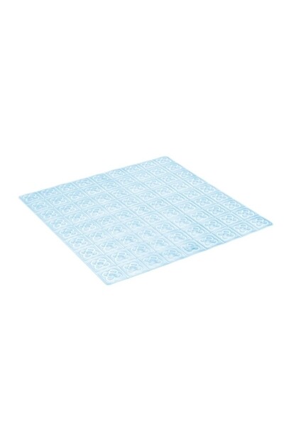 OEM Covoras antiderapant baie IS0774, PVC, 54 x 54 cm, Albastru