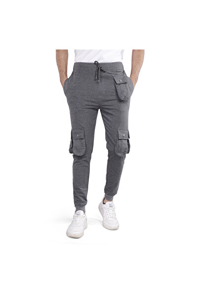 COUP بنطلون رجالي أصلي بجيوب - رمادي متوسط