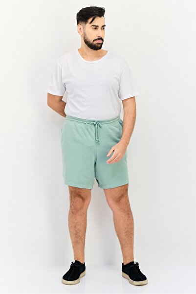 GAP Men Drawstring Plain Basic Shorts, Green