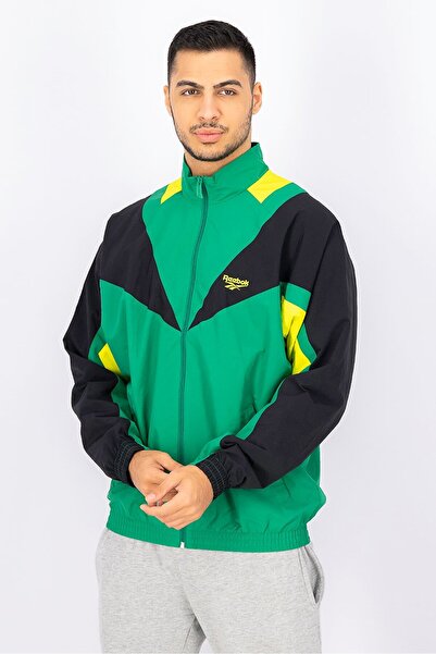 Reebok Men Classics Twin Vector Track Jacket, Green