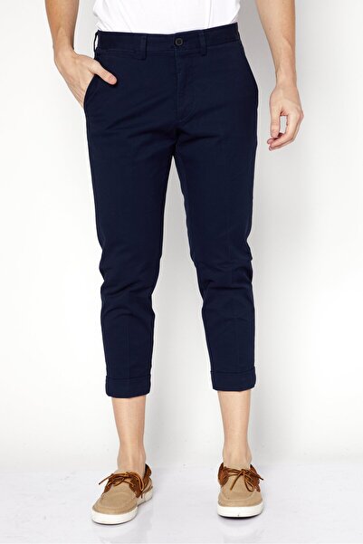 Lacoste Men Slim Fit Solid Chino Pants, Navy