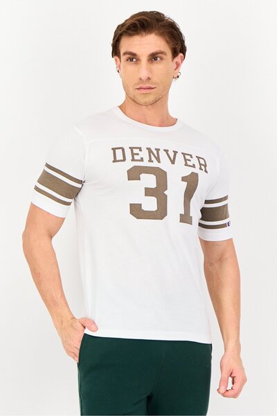 Champion Men Sportswear Fit Short Sleeve Outdoor T-Shirt, White