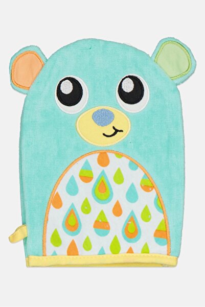 Playgro Friendly Forest Bear Wash Mitt, Multicolor