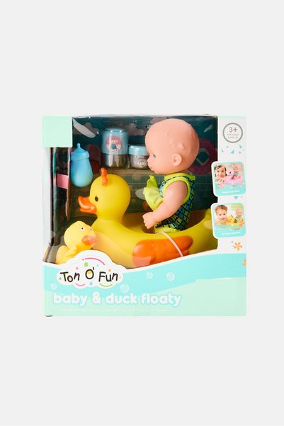 Ton O' Fun Baby And Duck Floaty Bath Toy