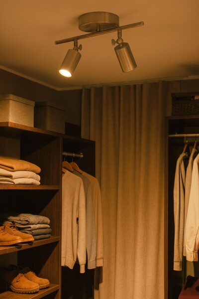 LEGACY Spoti 2'Li Gri Renk (GÜN IŞIĞI) Modern Tasarım Cafe - Mutfak - Banyo Spot Ledli Sıralı Avize