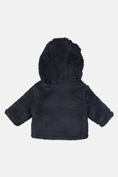 Carter's Toddlers Boy Hooded Long Sleeves Textured Fleece Sweatshirt, Navy
