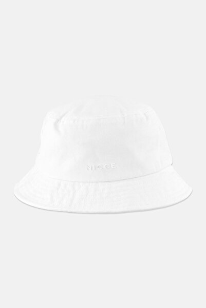 Nicce قبعة دلو سادة للنساء، بيضاء