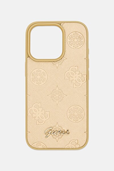 Guess iPhone 16 Pro Brand Logo Protective Case, Gold