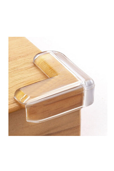 EUROLUXE 4-Piece Transparent Corner & Edge Protector Set – Baby & Child Safety Device (Table, Coffee Table, Glass Compatible)