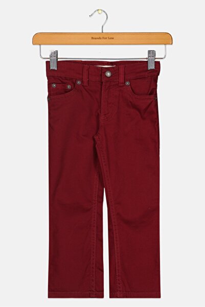 Levi's Toddlers Boy Slim Fit Solid Stretchable Jeans, Maroon