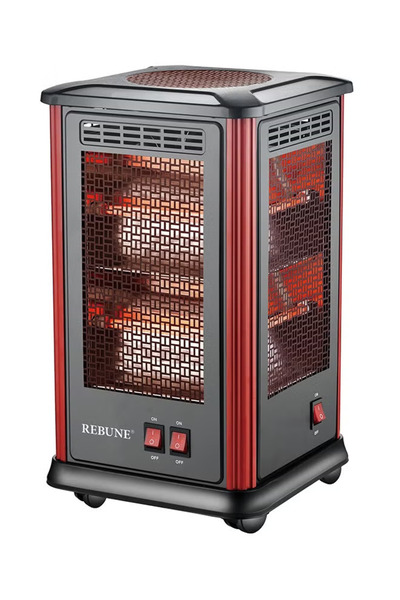 rebune Infrared Quartz Heater 2000 W RE-7-041 Red