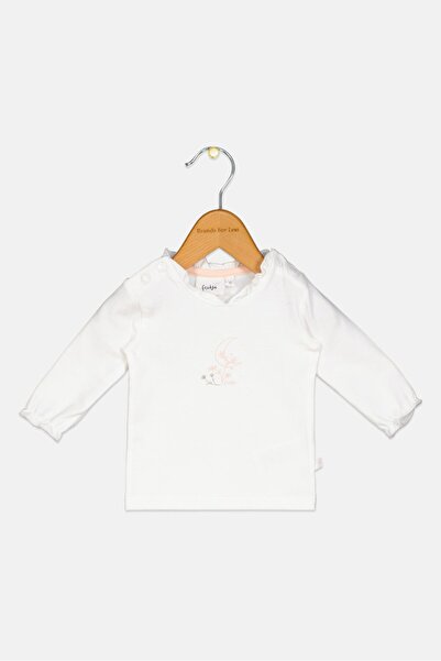Feetje Toddlers Girl Graphic Print Long Sleeves Top, Off White