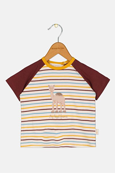 Sophie La Girafe Toddlers Boy Crew Neck Short Sleeve Top, Multicolor