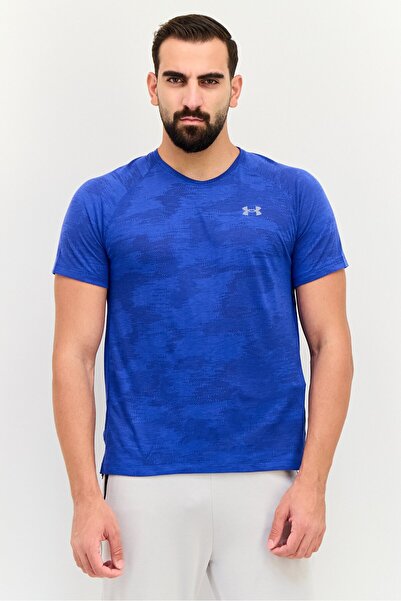 Under Armour Men Sportswear Fit Short Sleeve Outdoor T-Shirt, Dark Blue