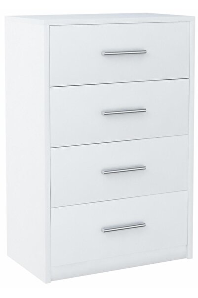 Other Comodă BODO 60cm 4S ALB raft cu 4 sertare