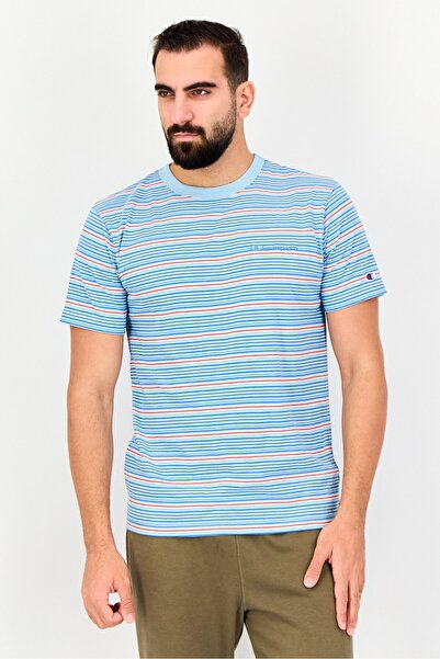 Champion تي شيرت رجالي رياضي بأكمام قصيرة مناسب للأنشطة الخارجية، متعدد الألوان