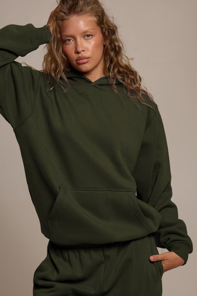 YAKAMEL Women's 3-Ply Sharded Premium Hooded Tracksuit Set