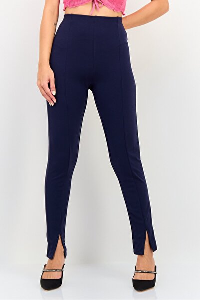 MOHITO Women Skinny Fit Solid Pants, Navy