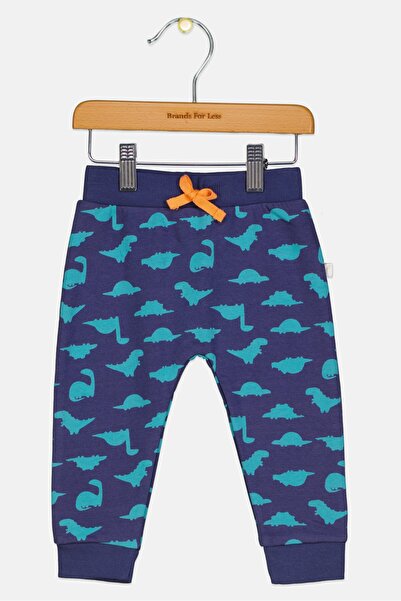 Hamleys Toddlers Boy Drawstring Allover Print Jogger Pants, Navy