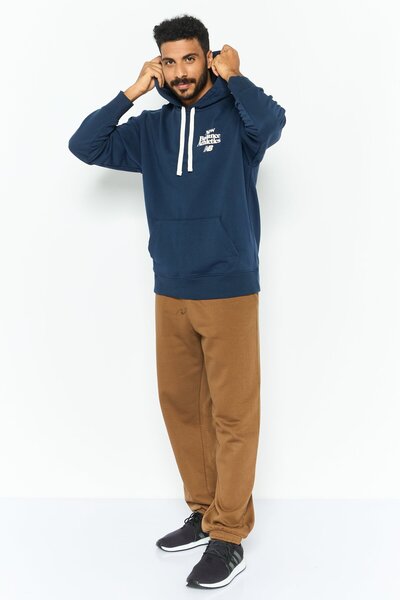 New Balance Men Sportswear Fit Graphic Print Hoodie, Navy