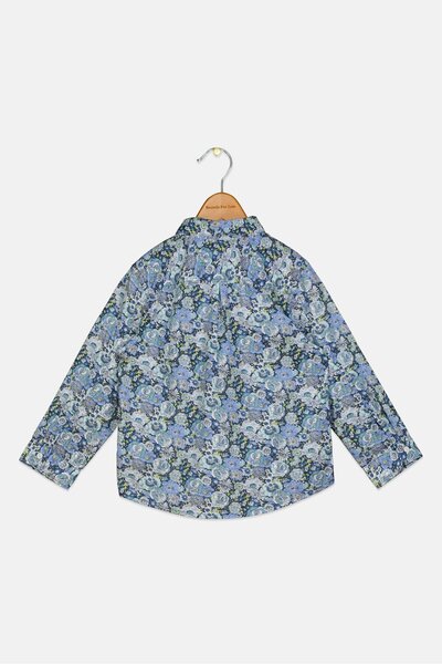 Gingersnaps Toddlers Boy Floral Print Long Sleeve Shirts, Multicolor