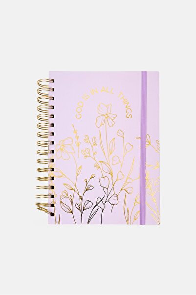 Paperbuzz God Is In All Things Bind Notebook, Lavender