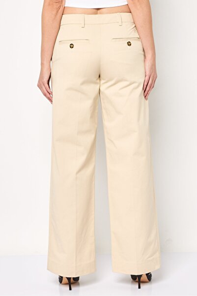 Tommy Hilfiger Women Regular Fit Plain Chino Pants, Tan