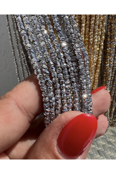 NUNUPERİ AKSESUAR قلادة دوريكا فضية اللون