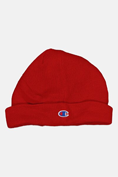 Champion Men Brand Logo Beanie, Red