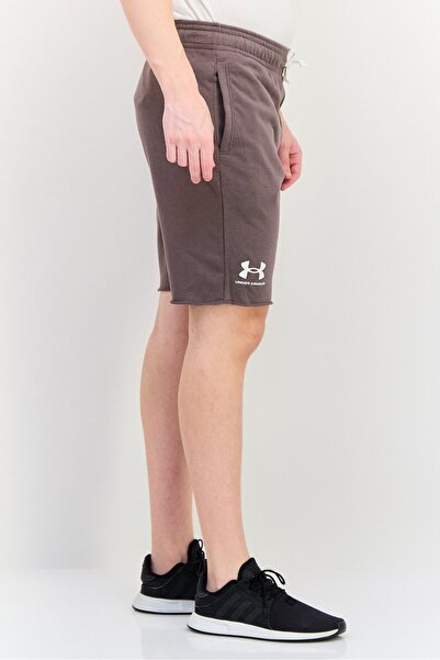 Under Armour Men Fitted Fit Brand Logo Outdoor Shorts, Cayote Brown