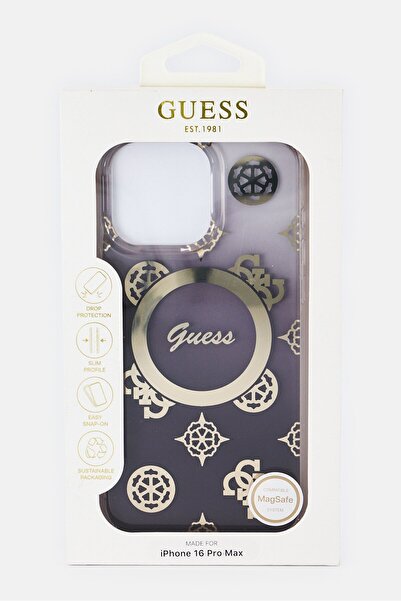 Guess iPhone 16 Pro Max Brand Logo Phone Case, Multicolor