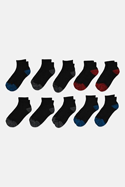 U.S. Polo Assn. Men 10 Pairs Brand Logo Crew Socks, Multicolor