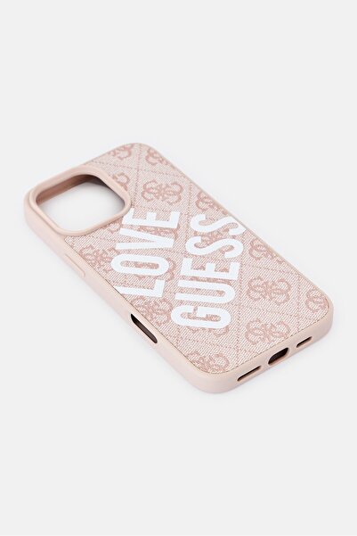 Guess iPhone 16 Pro Max Brand Logo Protective Case, Pink