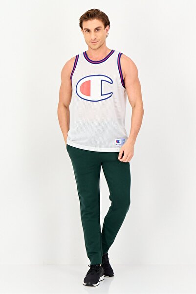 Champion Men Sportswear Fit Sleeveless Basket Ball Jersey, White