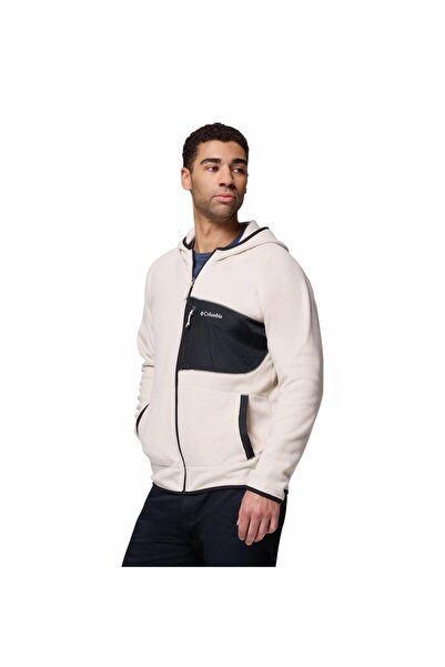 Columbia سترة فاست تريك أوفرلاي للرجال بقلنسوة وسحاب كامل من الصوف