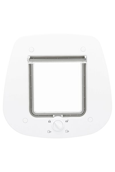 Trixie Usa Batanta Pentru Pisici, 4-Way Pentru Usa Din Sticla, 27x26 cm, Alb, 44221