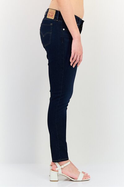 Levi's Women Skinny Fit Plain Stretchable 711 Jeans, Navy