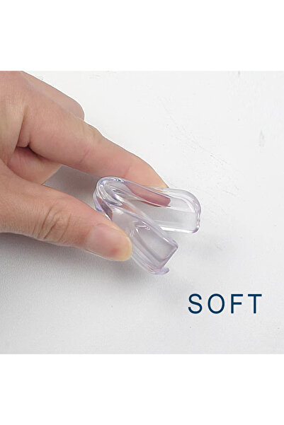 EUROLUXE 4-Piece Transparent Corner & Edge Protector Set – Baby & Child Safety Device (Table, Coffee Table, Glass Compatible)