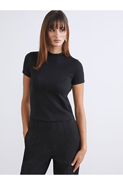 LC Waikiki Sparkling Selections from Shining Store |   Turtleneck Women's T-Shirt