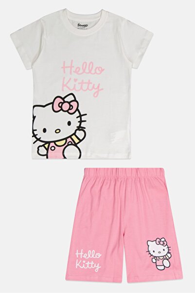 SANRIO Kids Girl 2 Pieces Minnie Graphic Pyajama Top And Bottom Set, Multicolor