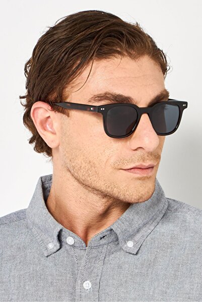 Tommy Hilfiger Men 20756608648IR Square Sunglasses, Brown Havana