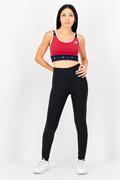 New Balance Women Brand Logo Padded Sports Bra, Red