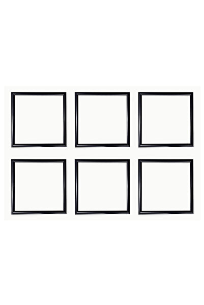 AS TİCARET Six 20X20 Frames (Without Posters) - Black