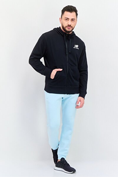 New Balance Men Sportswear Fit Long Sleeves Outdoor Hoodies, Black