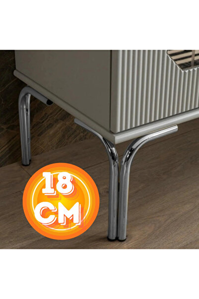 CAN METAL 18 CM METAL MAGNOLİA KOLTUK AYAĞI MOBİLYA AYAĞI ÜNİTE AYAĞI KONSOL ...