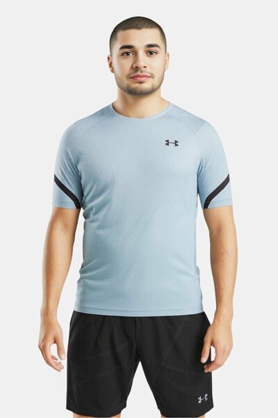 Under Armour Men Fitted Short Sleeve Training T-Shirt, Sage Green